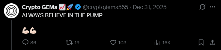 Always believe in the pump